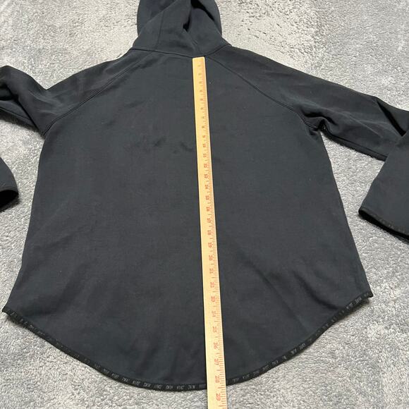 Nike Sportswear Tech Hoodie Womens Large Fleece Cape Sweatshirt Zip Black 655765 - Picture 5 of 8